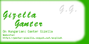 gizella ganter business card